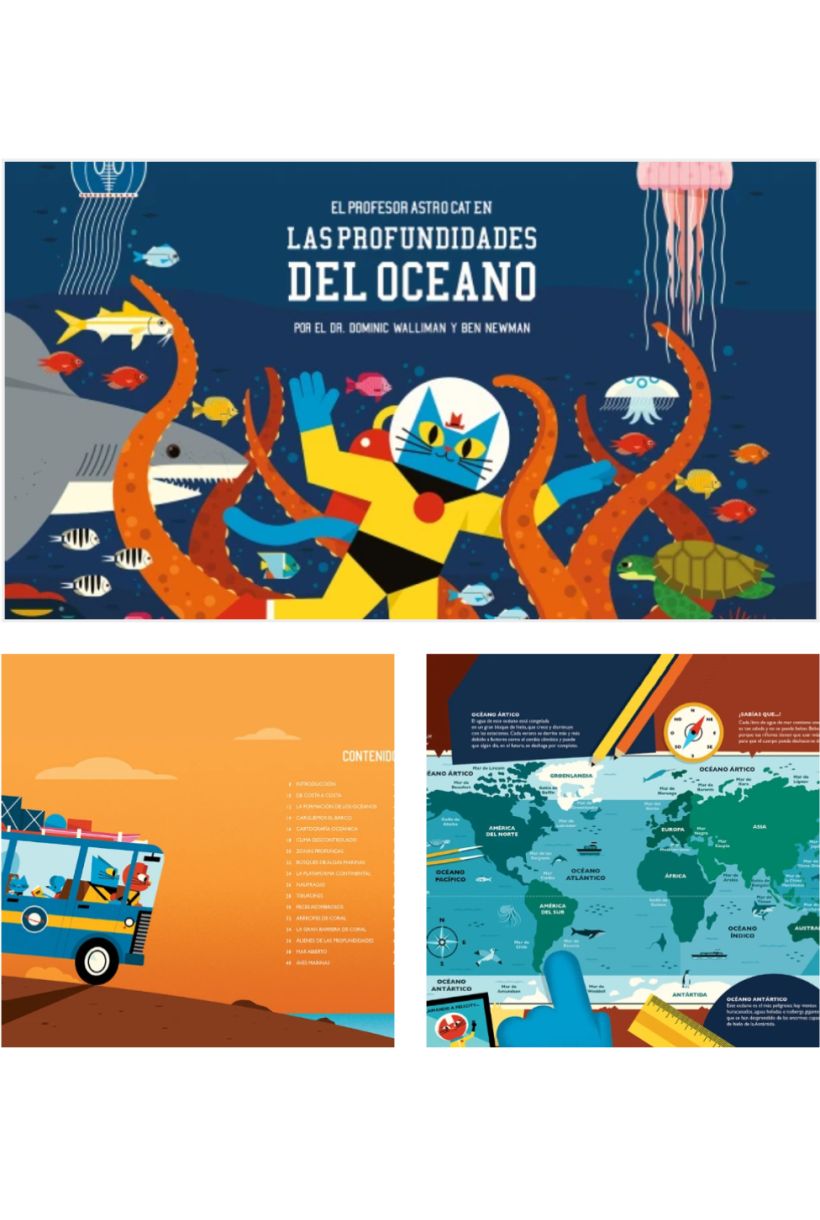 El Profesor Astro Cat en las profundidades del océano