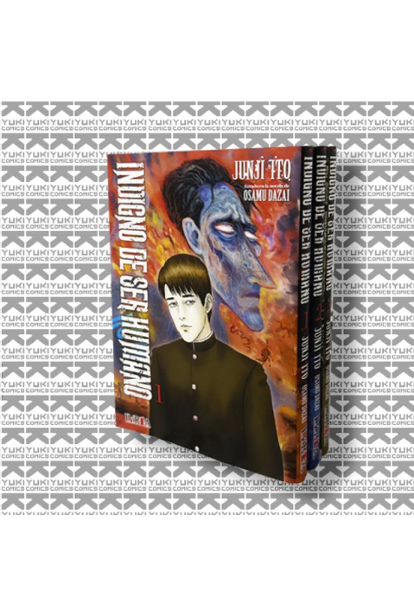 Indigno de Ser Humano (serie completa - 3 tomos) junji ito