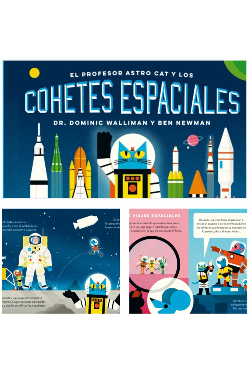 El Profesor Astro Cat y los cohetes espaciales
