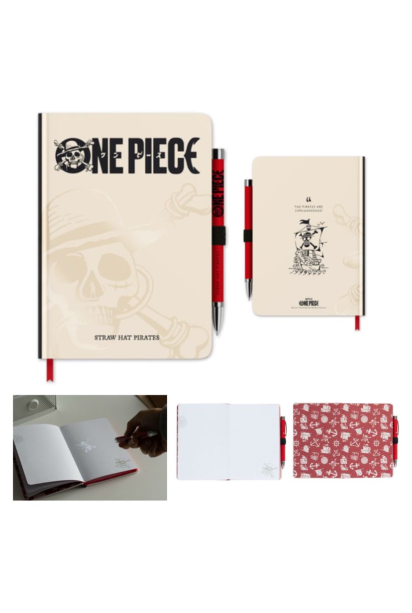 ONE PIECE NETFLIX CUADERNO PREMIUM A5 CON BOLIGRAFO PROYECTOR